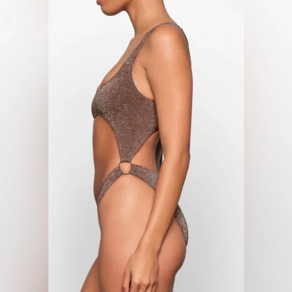 NWT Skims Glitter Swim Monokini Size XL